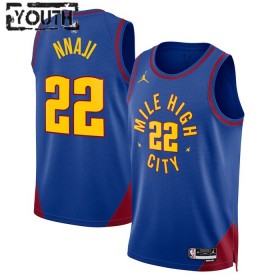 Dres Denver Nuggets Zeke Nnaji 22 Jordan 2022-23 Statement Edition Plava Swingman - Dječji